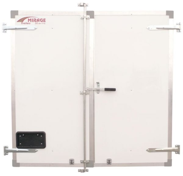 Cam Lock Rear Double Doors, 8.5' Wide Trailers