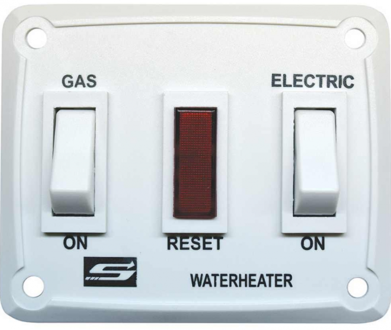 Water Heater Switch (White) Dual LP/Electric
