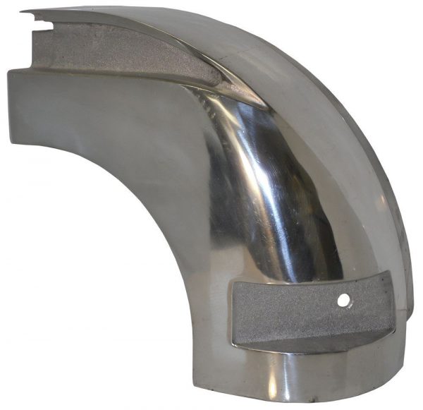 Polished Cast Aluminum Front Corner