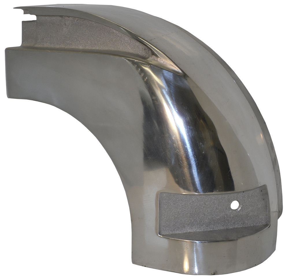 Polished Cast Aluminum Front Corner