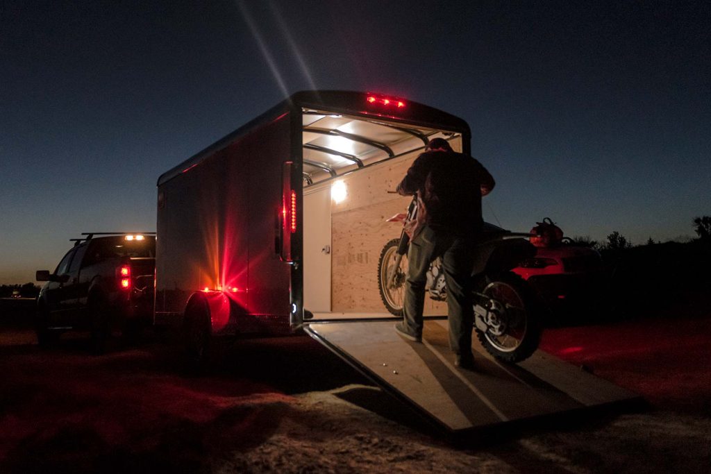 Mirage Trailers | Trailer Models | Picture | xcel-cargo-nighttime